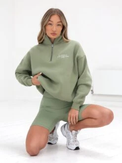 Ultimate 1/4 Zip Jumper - Pistachio 15 Ultimate 1/4 Zip Jumper - Pistachio -Cheap Clothing Store 218GPistachio 01D