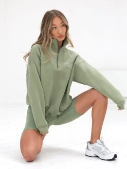 Ultimate 1/4 Zip Jumper - Pistachio 17 Ultimate 1/4 Zip Jumper - Pistachio -Cheap Clothing Store 218GPistachio 05D