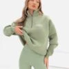 Ultimate 1/4 Zip Jumper - Pistachio -Cheap Clothing Store 218GPistachio 10LEADDcopy