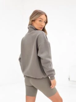 Ultimate 1/4 Zip Jumper - Safari Green -Cheap Clothing Store 218GSAFARI04