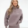 Ultimate 1/4 Zip Jumper - Pink Taupe 1 Ultimate 1/4 Zip Jumper - Pink Taupe -Cheap Clothing Store 218GTAUPELEAD