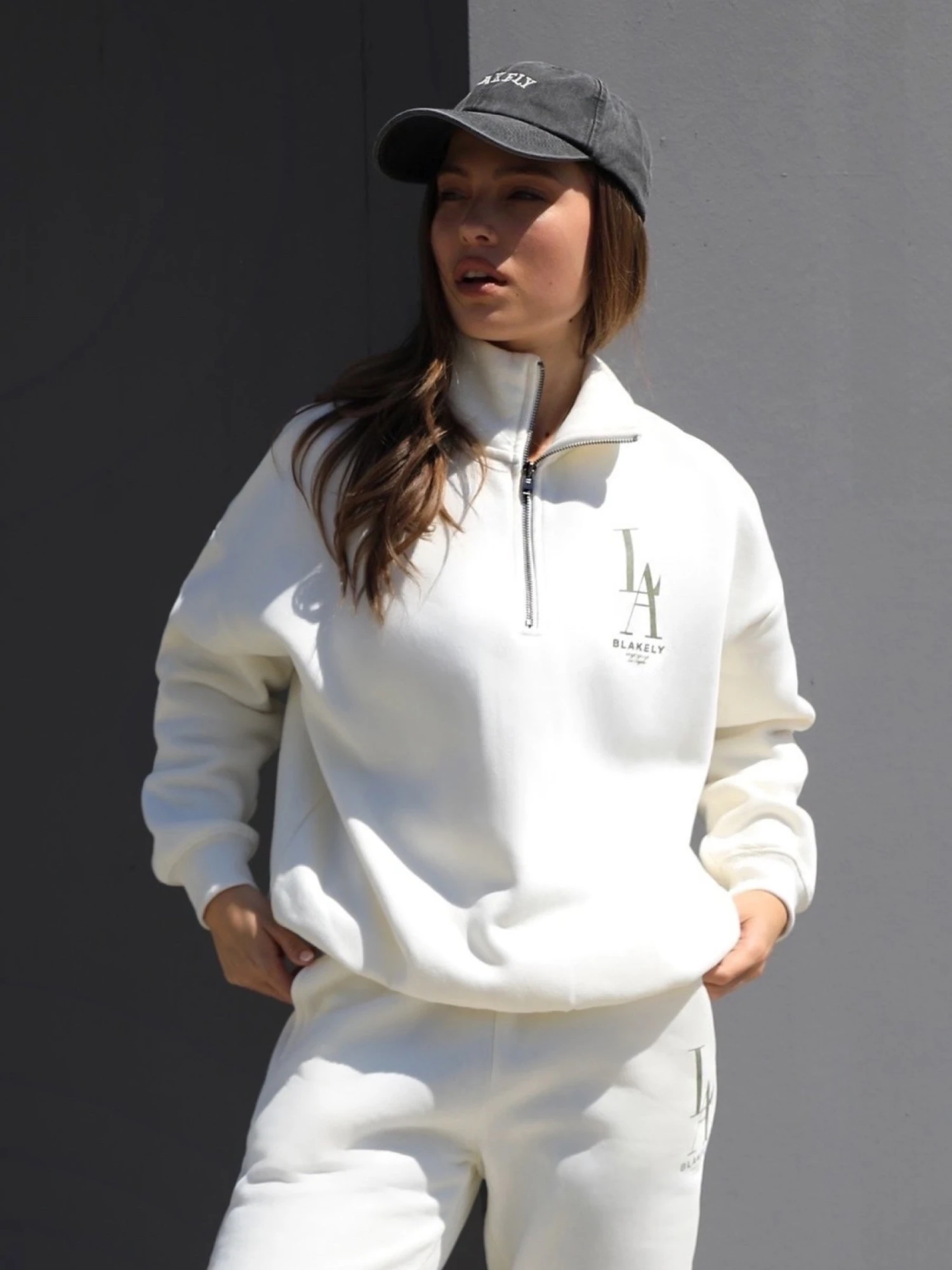 Studio 1/4 Zip Jumper - Ivory 3 Studio 1/4 Zip Jumper - Ivory