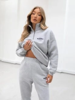 Heritage 1/4 Zip Jumper - Marl Grey -Cheap Clothing Store 219VWMarlGrey 10D