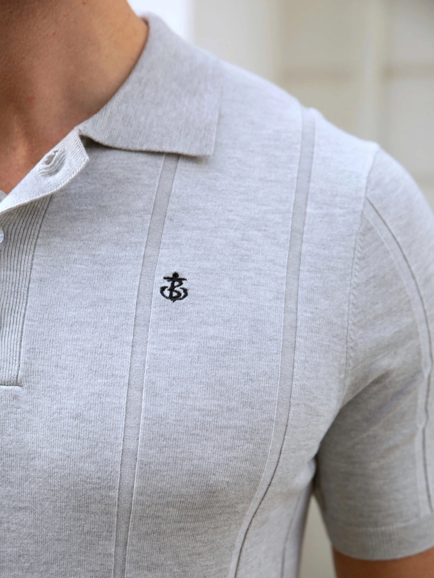 Finsbury Polo - Marl White 6 Finsbury Polo - Marl White - Image 4