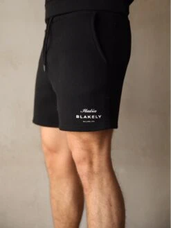 Italia Relaxed Jogger Shorts - Black 12 Italia Relaxed Jogger Shorts - Black -Cheap Clothing Store 2219BBlack 02D
