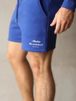 Italia Relaxed Jogger Shorts - Cobalt Blue -Cheap Clothing Store 2219BBlue 02D