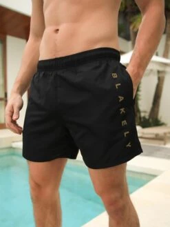 Lugano Swim Shorts - Black -Cheap Clothing Store 2222BlackLEADD