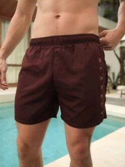 Lugano Swim Shorts - Burgundy -Cheap Clothing Store 2222BurgundyD 2