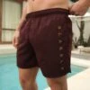 Lugano Swim Shorts - Burgundy -Cheap Clothing Store 2222BurgundyLEADD