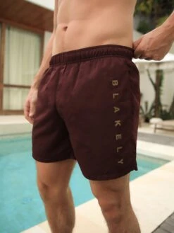 Lugano Swim Shorts - Burgundy