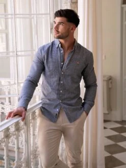 Odessa Pinstripe Shirt - Navy -Cheap Clothing Store 2238NAVYD 2