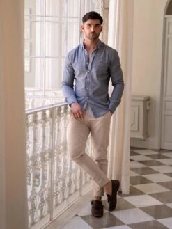 Odessa Pinstripe Shirt - Navy -Cheap Clothing Store 2238NAVYD 3