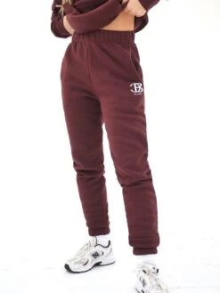 Initial Sweatpants - Dark Burgundy -Cheap Clothing Store 224CW2Burgundy 01D