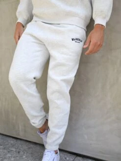 Varsity Relaxed Sweatpants - Marl White -Cheap Clothing Store 224VARGreyD