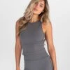 Sofia Soft Vest - Charcoal 2 Sofia Soft Vest - Charcoal -Cheap Clothing Store 2271YCHARCOALLEADD