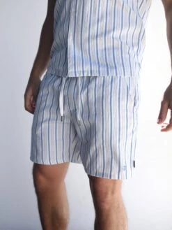 Assisi Stripe Shorts - Blue -Cheap Clothing Store 2289Blue 03D