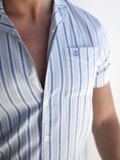 Assisi Stripe Shirt - Blue -Cheap Clothing Store 2290Blue 03D