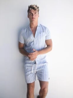 Assisi Stripe Shirt - Blue -Cheap Clothing Store 2290Blue 08D