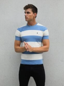 Alassio Stripe T-Shirt - Blue -Cheap Clothing Store 2375BLUED 1 bb08b325 a2d6 4666 9d82 f18fd2dc3e7c