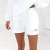 Italia Jogger Shorts - Flat White -Cheap Clothing Store 2527BWWHITE LEADD