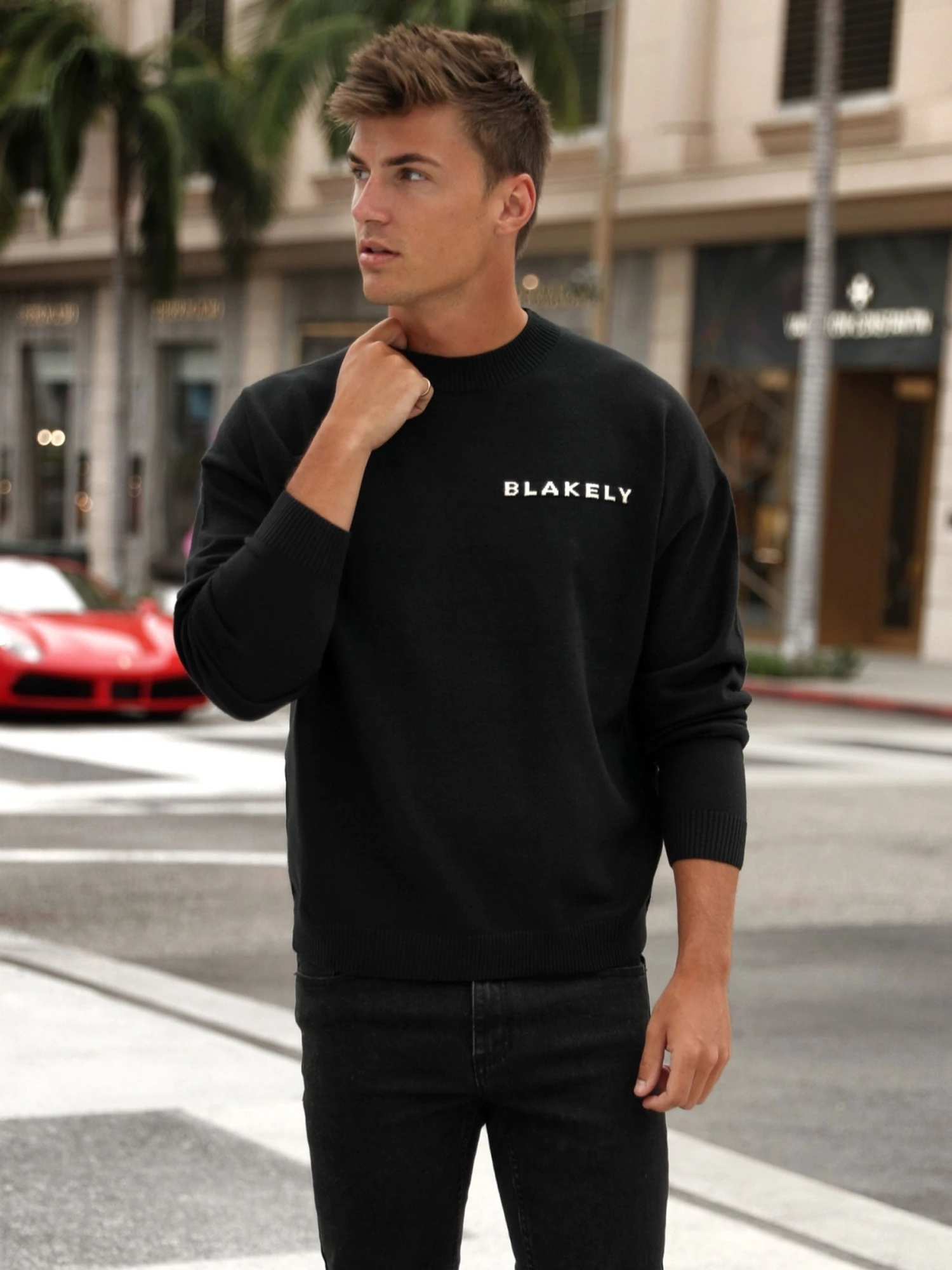 Blakely Knitted Jumper - Black 3 Blakely Knitted Jumper - Black