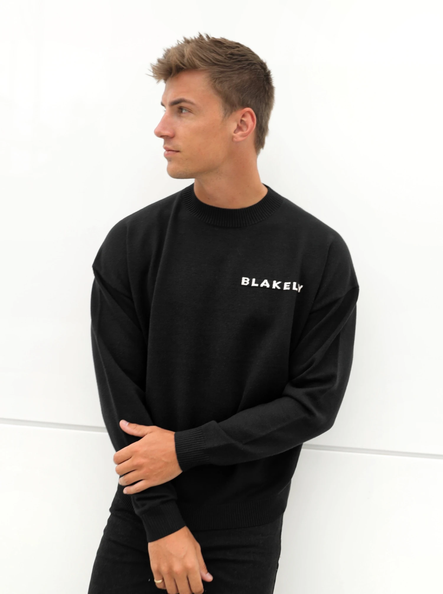 Blakely Knitted Jumper - Black 6 Blakely Knitted Jumper - Black - Image 4