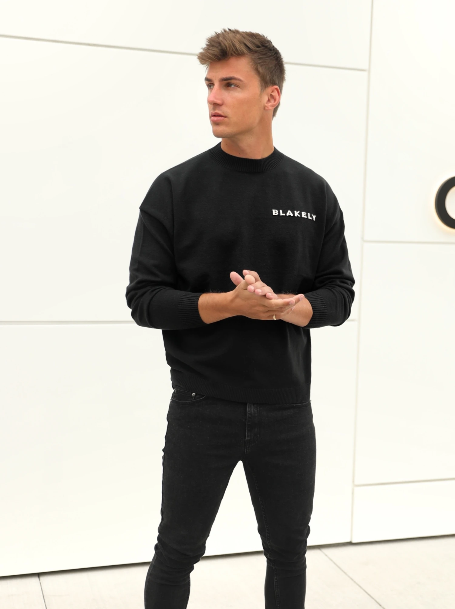 Blakely Knitted Jumper - Black 5 Blakely Knitted Jumper - Black - Image 3