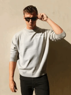 Blakely Knitted Jumper - Light Grey -Cheap Clothing Store 2530AGrey02NEW