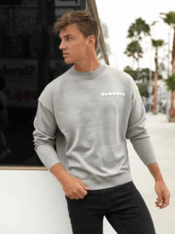 Blakely Knitted Jumper - Light Grey -Cheap Clothing Store 2530AGrey06