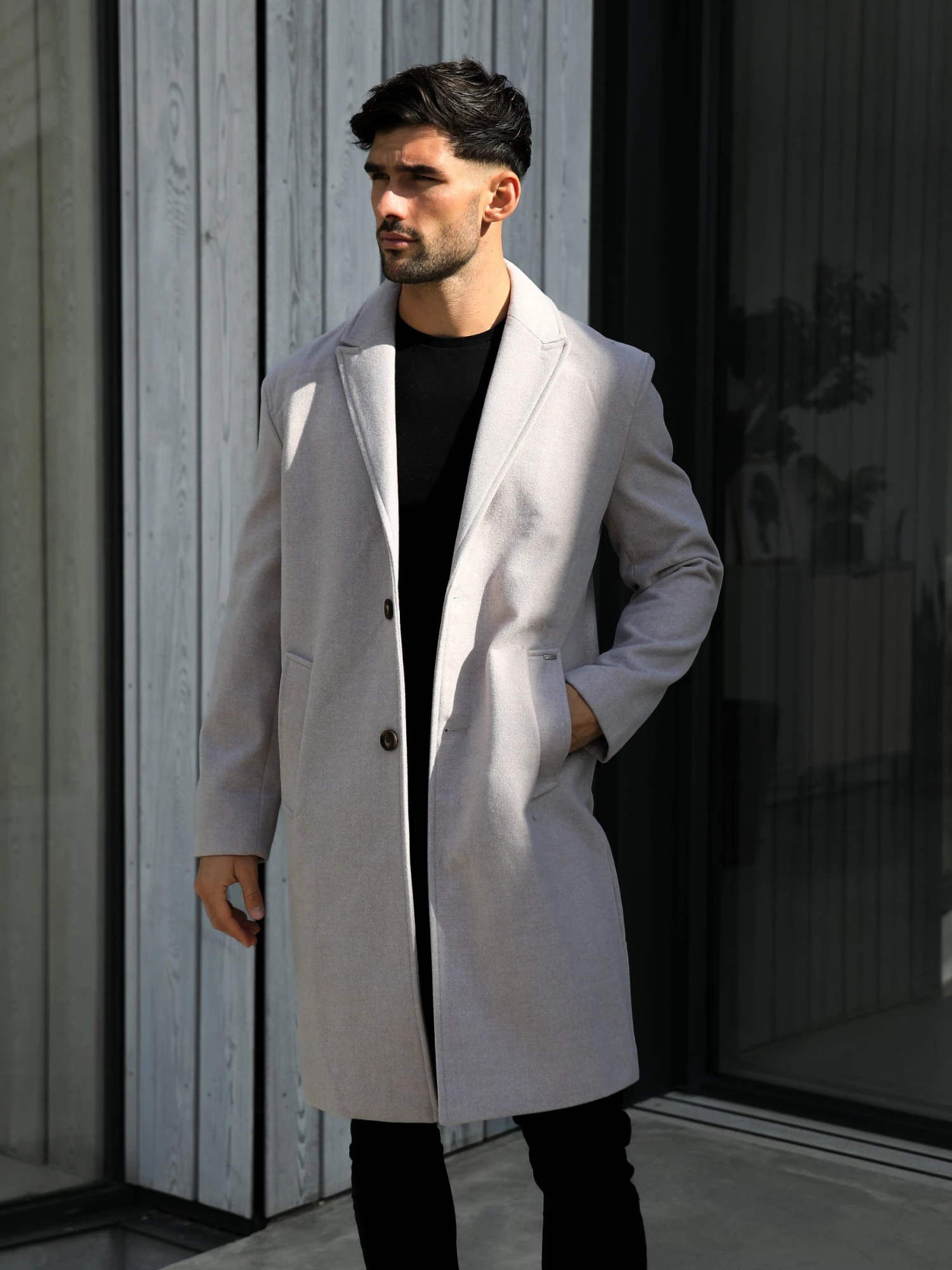 Knightsbridge Tailored Coat - Grey 6 Knightsbridge Tailored Coat - Grey - Image 4