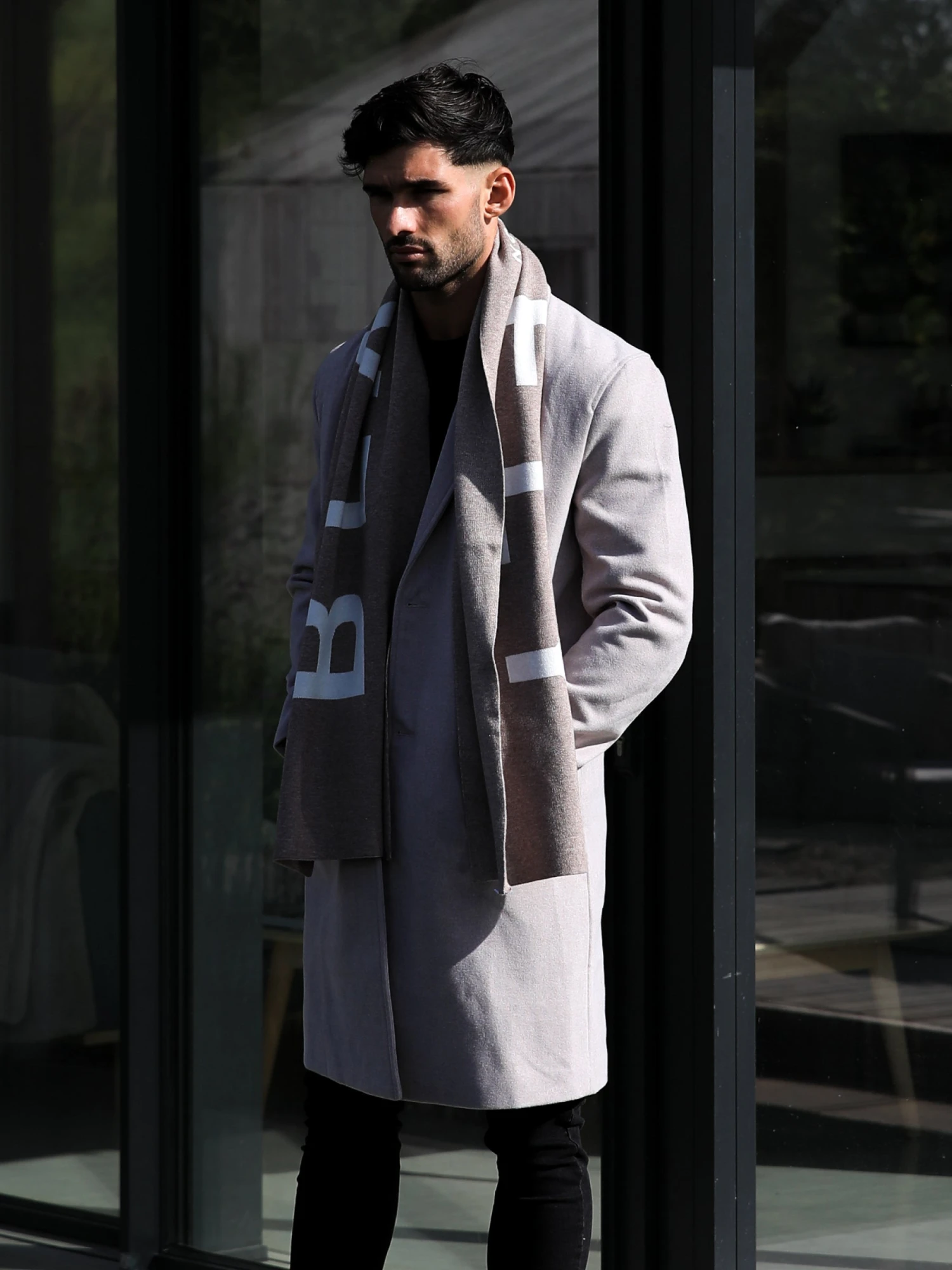 Knightsbridge Tailored Coat - Grey 4 Knightsbridge Tailored Coat - Grey - Image 2