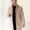 Knightsbridge Tailored Coat - Tan 1 Knightsbridge Tailored Coat - Tan -Cheap Clothing Store 2533TAN
