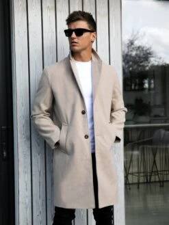 Knightsbridge Tailored Coat - Tan -Cheap Clothing Store 2533Tan02D