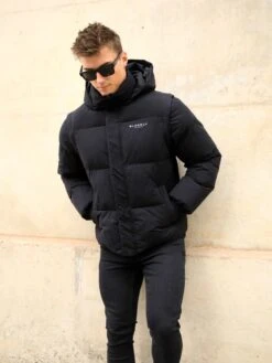 Ultimate Multiway Puffer Coat - Black -Cheap Clothing Store 2540MBLACKD 1