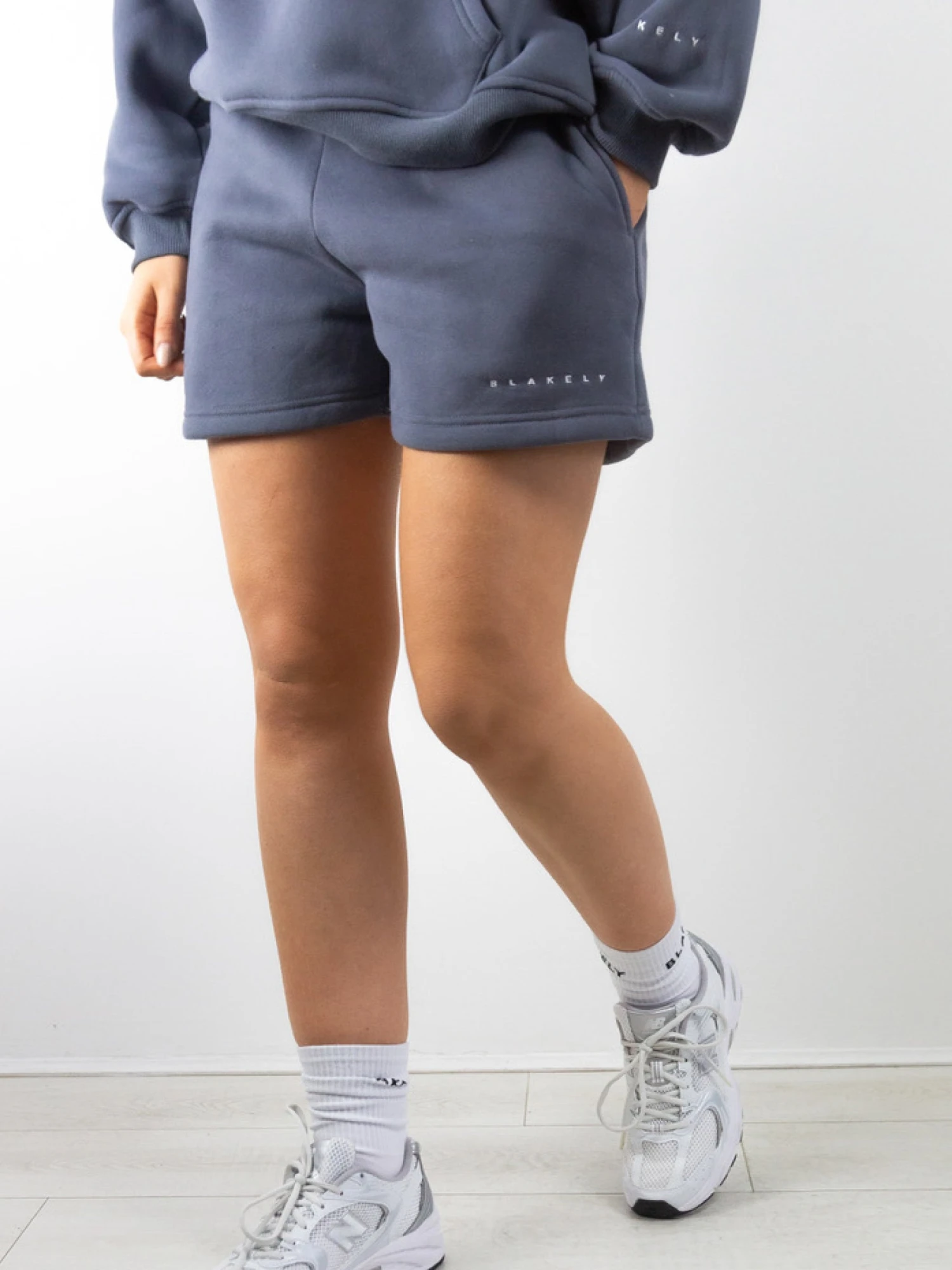 Isabel Jogger Shorts - Blue 8 Isabel Jogger Shorts - Blue - Image 6