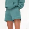 Isabel Jogger Shorts - Dusty Teal -Cheap Clothing Store 2542Green 03LEADSD