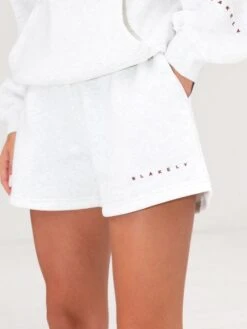 Isabel Jogger Shorts - Marl White And Rust Red -Cheap Clothing Store 2542MarlWhite Rust 05D