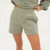 Isabel Jogger Shorts - Olive -Cheap Clothing Store 2542OLIVELEAD