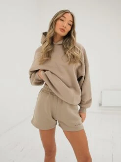 Isabel Jogger Shorts - Tan -Cheap Clothing Store 2542TAND