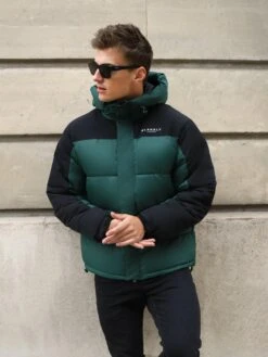 Tampa Puffer Coat - Forest Green -Cheap Clothing Store 2554ForestGreen 01D