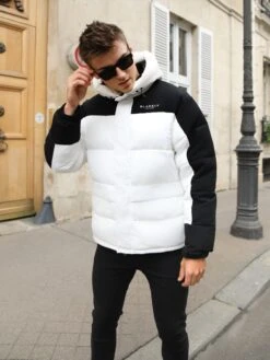 Tampa Puffer Coat - White -Cheap Clothing Store 2554Ivory 05D