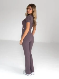 Alessia Cropped T-Shirt - Mocha 11 Alessia Cropped T-Shirt - Mocha -Cheap Clothing Store 2573 2Brown 03D