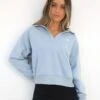 Initial V-Neck Jumper - Light Blue -Cheap Clothing Store 2578LBLUE a3454578 9369 4bee ad79 c24eeb6fc8ed