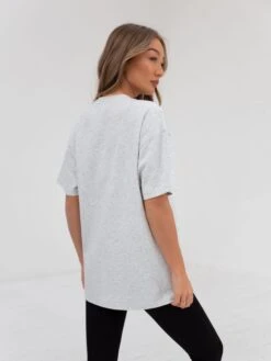 Yoga Oversized T-Shirt - Marl White -Cheap Clothing Store 2619Y MWHID