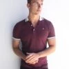 Dalston Polo - Burgundy 2 Dalston Polo - Burgundy -Cheap Clothing Store 2634BURGUNDYLEADD