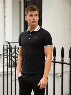 Dalston Polo - Black 16 Dalston Polo - Black -Cheap Clothing Store 2634Black 03D
