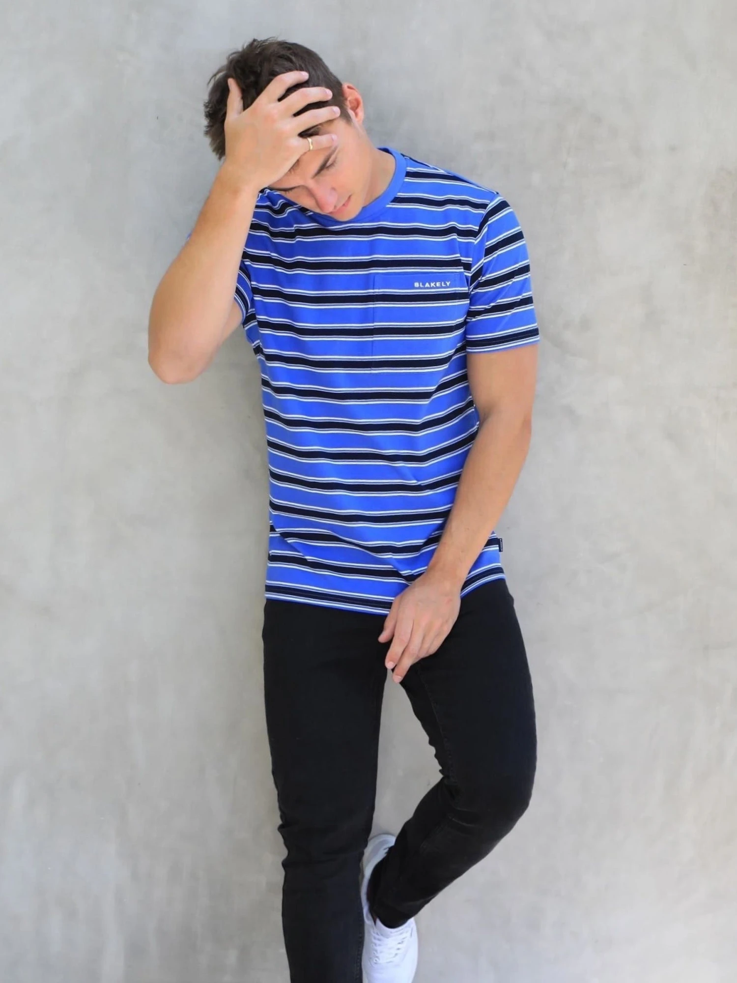 Alban Relaxed T-Shirt - Blue 7 Alban Relaxed T-Shirt - Blue - Image 5