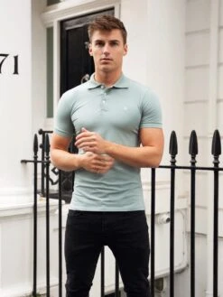 Ryton Soft Polo - Mint Green 10 Ryton Soft Polo - Mint Green -Cheap Clothing Store 2639Green2 03D