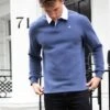 Hudson Polo Sweatshirt - Navy 2 Hudson Polo Sweatshirt - Navy -Cheap Clothing Store 2642 navy newlead