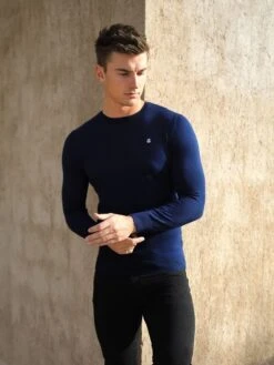Sudbury Knitted Jumper - Navy -Cheap Clothing Store 2645Navy 03D